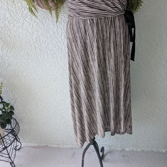 NWT sz L ANTHROPOLOGIE SALSOLA DRESS by Maeve, Cute & Comfy High Low Tie waist - Picture 4 of 10